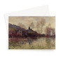 Claude Monet’s A Windmill at Zaandam Greeting Card