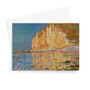 Monet Claude Monet, Low Tide at Les Petites-Dalles Greeting Card