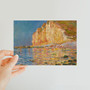 Monet Claude Monet, Low Tide at Les Petites-Dalles Classic Postcard