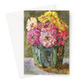 Still Life with Zinnias in a green Jar (1910) in high resolution by Floris Verster - Greeting Card