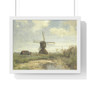 Sunny Day', a Windmill on a Waterway, Paul Joseph Constantin Gabriël  ,  Premium Framed Horizontal Poster,Sunny Day', a Windmill on a Waterway, Paul Joseph Constantin Gabriël  -  Premium Framed Horizontal Poster,Sunny Day', a Windmill on a Waterway, Paul Joseph Constantin Gabriël  -  Premium Framed Horizontal Poster