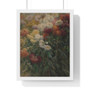 Chrysanthemums in the Garden at Petit Gennevilliers, Gustave Caillebotte, 1893  -  Premium Framed Vertical Poster