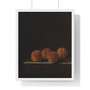  Adriaen Coorte  -  Premium Framed Vertical Poster,Four Apricots on a Stone Plinth, Adriaen Coorte  ,  Premium Framed Vertical Poster,Four Apricots on a Stone Plinth, Adriaen Coorte  -  Premium Framed Vertical Poster,Four Apricots on a Stone Plinth