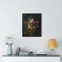 Festoon of Fruit and Flowers, Jan Davidsz. de Heem  -  Premium Framed Vertical Poster,Festoon of Fruit and Flowers, Jan Davidsz. de Heem  -  Premium Framed Vertical Poster,Festoon of Fruit and Flowers, Jan Davidsz. de Heem  ,  Premium Framed Vertical Poster