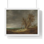 Landscape with Two Oaks, Jan van Goyen  ,  Premium Framed Horizontal Poster,Landscape with Two Oaks, Jan van Goyen  -  Premium Framed Horizontal Poster,Landscape with Two Oaks, Jan van Goyen  -  Premium Framed Horizontal Poster