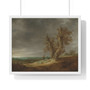 Landscape with Two Oaks, Jan van Goyen  -  Premium Framed Horizontal Poster,Landscape with Two Oaks, Jan van Goyen  -  Premium Framed Horizontal Poster,Landscape with Two Oaks, Jan van Goyen  ,  Premium Framed Horizontal Poster