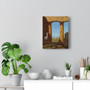 Columns of the Temple of Neptune at Paestum, 1838, Constantin Hansen, Danish , Stretched Canvas,Columns of the Temple of Neptune at Paestum, 1838, Constantin Hansen, Danish - Stretched Canvas,Columns of the Temple of Neptune at Paestum, 1838, Constantin Hansen, Danish - Stretched Canvas