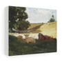 Warm Afternoon (1878) by Winslow Homer , Stretched Canvas,Warm Afternoon (1878) by Winslow Homer - Stretched Canvas