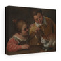 Two Children Teasing a Cat, Annibale Carracci, Italian, Stretched Canvas,Two Children Teasing a Cat, Annibale Carracci, Italian- Stretched Canvas,Two Children Teasing a Cat, Annibale Carracci, Italian- Stretched Canvas
