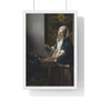   Premium Framed Vertical Poster,Woman Holding a Balance (ca. 1664) by Johannes Vermeer  -  Premium Framed Vertical Poster,Woman Holding a Balance (ca. 1664) by Johannes Vermeer  