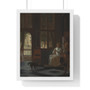 Man Handing a Letter to a Woman in the Entrance Hall of a House, Pieter de Hooch  -  Premium Framed Vertical Poster,Man Handing a Letter to a Woman in the Entrance Hall of a House, Pieter de Hooch  -  Premium Framed Vertical Poster,Man Handing a Letter to a Woman in the Entrance Hall of a House, Pieter de Hooch  ,  Premium Framed Vertical Poster
