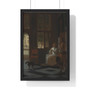 Man Handing a Letter to a Woman in the Entrance Hall of a House, Pieter de Hooch  ,  Premium Framed Vertical Poster,Man Handing a Letter to a Woman in the Entrance Hall of a House, Pieter de Hooch  -  Premium Framed Vertical Poster,Man Handing a Letter to a Woman in the Entrance Hall of a House, Pieter de Hooch  -  Premium Framed Vertical Poster