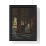 Man Handing a Letter to a Woman in the Entrance Hall of a House, Pieter de Hooch  -  Premium Framed Vertical Poster,Man Handing a Letter to a Woman in the Entrance Hall of a House, Pieter de Hooch  -  Premium Framed Vertical Poster,Man Handing a Letter to a Woman in the Entrance Hall of a House, Pieter de Hooch  ,  Premium Framed Vertical Poster