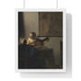 Young Woman with a Lute,  by Johannes Vermeer  -  Premium Framed Vertical Poster,Young Woman with a Lute,  by Johannes Vermeer  ,  Premium Framed Vertical Poster,Young Woman with a Lute,  by Johannes Vermeer  -  Premium Framed Vertical Poster