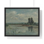 Lake near Loosdrecht, Willem Roelofs (I)  -  Premium Framed Horizontal Poster,Lake near Loosdrecht, Willem Roelofs (I)  -  Premium Framed Horizontal Poster,Lake near Loosdrecht, Willem Roelofs (I)  ,  Premium Framed Horizontal Poster