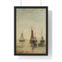 Scheveningen bombs at anchor, Hendrik Willem Mesdag  -  Premium Framed Vertical Poster,Scheveningen bombs at anchor, Hendrik Willem Mesdag  -  Premium Framed Vertical Poster,Scheveningen bombs at anchor, Hendrik Willem Mesdag  ,  Premium Framed Vertical Poster