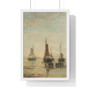 Scheveningen bombs at anchor, Hendrik Willem Mesdag  ,  Premium Framed Vertical Poster,Scheveningen bombs at anchor, Hendrik Willem Mesdag  -  Premium Framed Vertical Poster,Scheveningen bombs at anchor, Hendrik Willem Mesdag  -  Premium Framed Vertical Poster