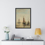 Scheveningen bombs at anchor, Hendrik Willem Mesdag  -  Premium Framed Vertical Poster,Scheveningen bombs at anchor, Hendrik Willem Mesdag  -  Premium Framed Vertical Poster,Scheveningen bombs at anchor, Hendrik Willem Mesdag  ,  Premium Framed Vertical Poster