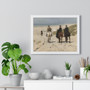 Morning ride along the beach, Anton Mauve  ,  Premium Framed Horizontal Poster,Morning ride along the beach, Anton Mauve  -  Premium Framed Horizontal Poster,Morning ride along the beach, Anton Mauve  -  Premium Framed Horizontal Poster