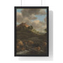 Bentheim Castle, Jacob Isaacksz van Ruisdael  ,  Premium Framed Vertical Poster,Bentheim Castle, Jacob Isaacksz van Ruisdael  -  Premium Framed Vertical Poster,Bentheim Castle, Jacob Isaacksz van Ruisdael  -  Premium Framed Vertical Poster