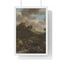  Jacob Isaacksz van Ruisdael  -  Premium Framed Vertical Poster,Bentheim Castle, Jacob Isaacksz van Ruisdael  ,  Premium Framed Vertical Poster,Bentheim Castle, Jacob Isaacksz van Ruisdael  -  Premium Framed Vertical Poster,Bentheim Castle