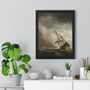 A ship on the high seas in a flying storm, known as 'The wind gust', Willem van de Velde (II)  ,  Premium Framed Vertical Poster,A ship on the high seas in a flying storm, known as 'The wind gust', Willem van de Velde (II)  -  Premium Framed Vertical Poster,A ship on the high seas in a flying storm, known as 'The wind gust', Willem van de Velde (II)  -  Premium Framed Vertical Poster