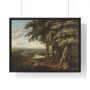  1688  ,  Premium Framed Horizontal Poster,The Entrance to the Woods, Philips Koninck, 1650 - 1688  -  Premium Framed Horizontal Poster,The Entrance to the Woods, Philips Koninck, 1650 - 1688  -  Premium Framed Horizontal Poster,The Entrance to the Woods, Philips Koninck, 1650 