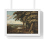  1650 - 1688  -  Premium Framed Horizontal Poster,The Entrance to the Woods, Philips Koninck, 1650 , 1688  ,  Premium Framed Horizontal Poster,The Entrance to the Woods, Philips Koninck, 1650 - 1688  -  Premium Framed Horizontal Poster,The Entrance to the Woods, Philips Koninck