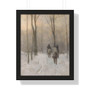 Riders in the Snow in the Haagse Bos, Anton Mauve  ,  Framed Vertical Poster,Riders in the Snow in the Haagse Bos, Anton Mauve  -  Framed Vertical Poster,Riders in the Snow in the Haagse Bos, Anton Mauve  -  Framed Vertical Poster