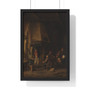 'The Skaters' Peasant Company in an Interior, Adriaen van Ostade  -  Premium Framed Vertical Poster,'The Skaters' Peasant Company in an Interior, Adriaen van Ostade  -  Premium Framed Vertical Poster,'The Skaters' Peasant Company in an Interior, Adriaen van Ostade  ,  Premium Framed Vertical Poster