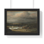 Wide River Landscape ca. 1648–49 Philips Koninck Dutch  ,  Premium Framed Horizontal Poster,Wide River Landscape ca. 1648–49 Philips Koninck Dutch  -  Premium Framed Horizontal Poster