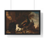 A Hen with Peacocks and a Turkey, Melchior d'Hondecoeter  -  Premium Framed Horizontal Poster,A Hen with Peacocks and a Turkey, Melchior d'Hondecoeter  -  Premium Framed Horizontal Poster,A Hen with Peacocks and a Turkey, Melchior d'Hondecoeter  ,  Premium Framed Horizontal Poster