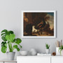 A Hen with Peacocks and a Turkey, Melchior d'Hondecoeter  ,  Premium Framed Horizontal Poster,A Hen with Peacocks and a Turkey, Melchior d'Hondecoeter  -  Premium Framed Horizontal Poster,A Hen with Peacocks and a Turkey, Melchior d'Hondecoeter  -  Premium Framed Horizontal Poster