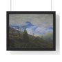 Caspar David Friedrich  Sunburst in the Riesengebirge  ,  Premium Framed Horizontal Poster,Caspar David Friedrich  Sunburst in the Riesengebirge  -  Premium Framed Horizontal Poster