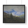 Caspar David Friedrich  Sunburst in the Riesengebirge  -  Premium Framed Horizontal Poster,Caspar David Friedrich  Sunburst in the Riesengebirge  ,  Premium Framed Horizontal Poster