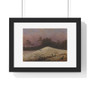 Caspar David Friedrich  Schneehügel mit Raben.  ,  Premium Framed Horizontal Poster,Caspar David Friedrich  Schneehügel mit Raben.  -  Premium Framed Horizontal Poster