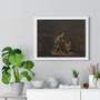 Leonard Bramer Darstellung im Tempel   ,  Premium Framed Horizontal Poster,Leonard Bramer Darstellung im Tempel   -  Premium Framed Horizontal Poster