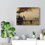 Aleksei Bogoljubov, The Anchoring Place by Kronstadt  -  Stretched Canvas,Aleksei Bogoljubov, The Anchoring Place by Kronstadt  ,  Stretched Canvas,Aleksei Bogoljubov, The Anchoring Place by Kronstadt  -  Stretched Canvas