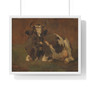   Premium Framed Horizontal Poster,Reclining Cow, Anton Mauve  -  Premium Framed Horizontal Poster,Reclining Cow, Anton Mauve  -  Premium Framed Horizontal Poster,Reclining Cow, Anton Mauve  