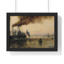  The Anchoring Place by Kronstadt  -  Premium Framed Horizontal Poster,Aleksei Bogoljubov, The Anchoring Place by Kronstadt  ,  Premium Framed Horizontal Poster,Aleksei Bogoljubov, The Anchoring Place by Kronstadt  -  Premium Framed Horizontal Poster,Aleksei Bogoljubov