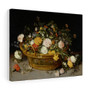 A Basket of Flowers, probably 1620s, Jan Brueghel the Younger, Flemish, Stretched Canvas,A Basket of Flowers, probably 1620s, Jan Brueghel the Younger, Flemish- Stretched Canvas,A Basket of Flowers, probably 1620s, Jan Brueghel the Younger, Flemish- Stretched Canvas