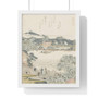 De paarden-bind steen, Katsushika Hokusai  -  Premium Framed Vertical Poster,De paarden,bind steen, Katsushika Hokusai  ,  Premium Framed Vertical Poster,De paarden-bind steen, Katsushika Hokusai  -  Premium Framed Vertical Poster