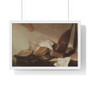 Still Life with Books, Jan Davidsz. de Heem  ,  Premium Framed Horizontal Poster,Still Life with Books, Jan Davidsz. de Heem  -  Premium Framed Horizontal Poster,Still Life with Books, Jan Davidsz. de Heem  -  Premium Framed Horizontal Poster