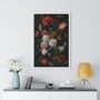 Still Life with Flowers in a Glass Vase, Jan Davidsz. de Heem  ,  Premium Framed Vertical Poster,Still Life with Flowers in a Glass Vase, Jan Davidsz. de Heem  -  Premium Framed Vertical Poster,Still Life with Flowers in a Glass Vase, Jan Davidsz. de Heem  -  Premium Framed Vertical Poster