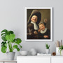 Judith Leyster A Boy and a Girl with a Cat and an Eel,  Premium Framed Vertical Poster,Judith Leyster A Boy and a Girl with a Cat and an Eel-  Premium Framed Vertical Poster