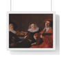 Judith Leyster The Concert-Premium Framed Horizontal Poster,Judith Leyster The Concert,Premium Framed Horizontal Poster