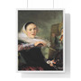 Self-portrait by Judith Leyster  -  Premium Framed Vertical Poster,Self,portrait by Judith Leyster  ,  Premium Framed Vertical Poster