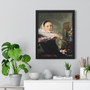 Self,portrait by Judith Leyster  ,  Premium Framed Vertical Poster,Self-portrait by Judith Leyster  -  Premium Framed Vertical Poster