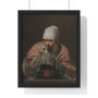 A Young Woman Warming her Hands over a Brazier- Allegory of Winter, Caesar Boëtius van Everdingen  -  Premium Framed Vertical Poster,A Young Woman Warming her Hands over a Brazier- Allegory of Winter, Caesar Boëtius van Everdingen  -  Premium Framed Vertical Poster,A Young Woman Warming her Hands over a Brazier, Allegory of Winter, Caesar Boëtius van Everdingen  ,  Premium Framed Vertical Poster