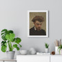 Henri Fantin-Latour - Self-Portrait  -  Premium Framed Vertical Poster,Henri Fantin,Latour , Self,Portrait  ,  Premium Framed Vertical Poster